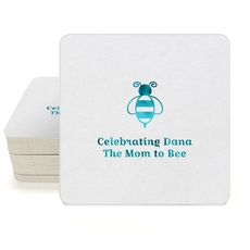 Bumble Bee Square Coasters