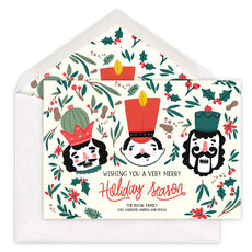 Nutcracker Trio Flat Holiday Cards