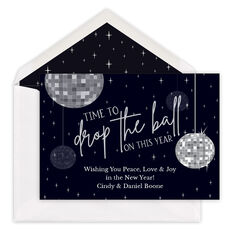 Time To Drop The Ball New Year Cards