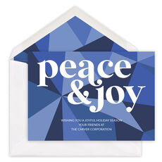 Peace and Joy Flat Holiday Cards