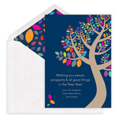 Tree of Life Jewish New Year Cards