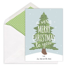 A Very Merry Christmas Flat Holiday Cards