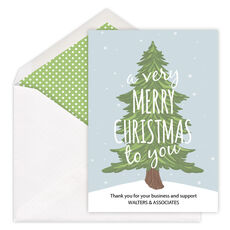 A Very Merry Christmas Flat Holiday Cards