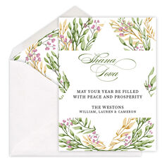 Floral Shana Tova Jewish New Year Cards