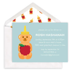 Honey Bear Rosh Hashanah Invitations