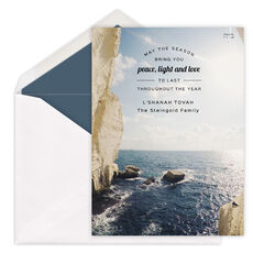 Rocks and Water Jewish New Year Cards