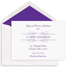 Scrolled New Address Moving Announcements