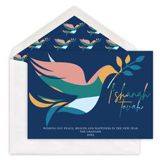 L'shanah Tovah Dove Flat Holiday Cards