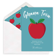 Shana Tova Apple Jewish New Year Cards