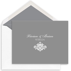 Colorful Simply Ornate Folded Note Cards