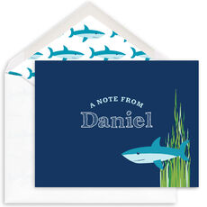 Blue Under The Sea Folded Note Cards