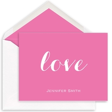 Colorful Love Folded Note Cards