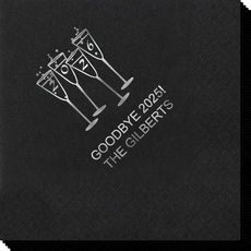 2026 New Years Glasses Napkins