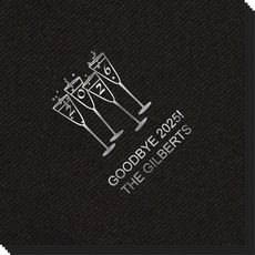 2026 New Years Glasses Linen Like Napkins