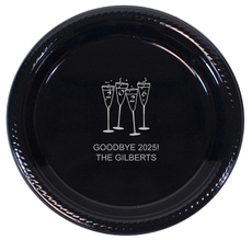 2026 New Years Glasses Plastic Plates