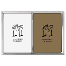 2026 New Years Glasses Double Deck Playing Cards