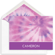 Banner Tie-Dye Folded Note Cards