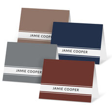 Signature Stripe Folded Note Card Collection