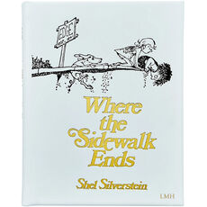Where the Sidewalk Ends: Poems and Drawings Personalized Leather Book