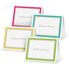 Bright Border Folded Note Card Collection