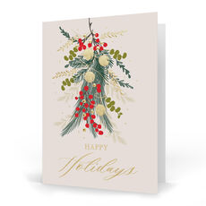 Jingle Bells Folded Holiday Cards