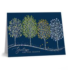 Midnight Seasons Folded Holiday Cards