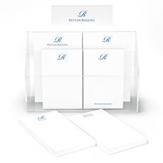 Elegant Script Initial Notepad Set (7 Pads)