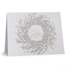 Wreath with Joy Folded Holiday Cards