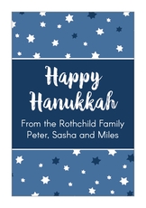 Starry Hanukkah Gift Stickers
