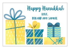 Hanukkah Presents Gift Stickers