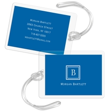 Initial Square Luggage Tags