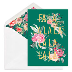 Fa La La Folded Holiday Cards