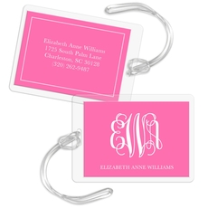 Script Monogram Luggage Tags