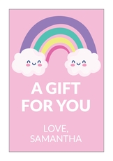 Rainbow Vertical Gift Stickers