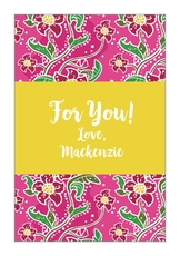 Pink Trellis Gift Stickers