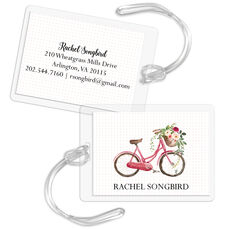 Red Bicycle Luggage Tags