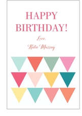 Colorful Pennants Gift Stickers