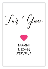 Hot Pink For You Gift Stickers