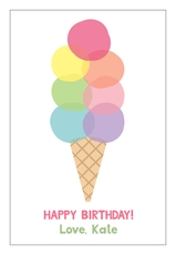Rainbow Ice Cream Gift Stickers