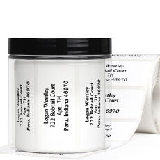 Block Basic 4-Line Return Address Labels