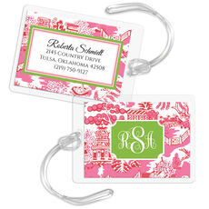 Chinoiserie Luggage Tags