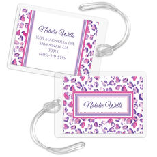 Princess Leopard Luggage Tags