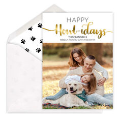 Happy Howlidays Foil Holiday Photo Cards