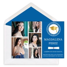 Grad Foil Stamp Photo Graduation Announcements