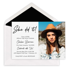 They Did It Photo Graduation Invitations