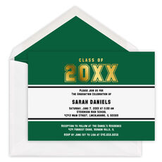 Foil Class Of Graduation Invitations