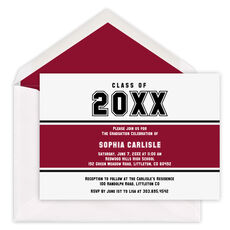 Colorful Band Class Of Graduation Invitations