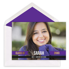 Foil Ribbon Banner Graduation Photo Announcements