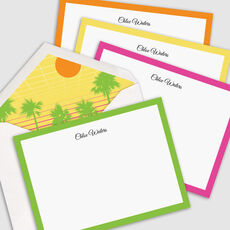 The Malibu Border Flat Note Cards Collection