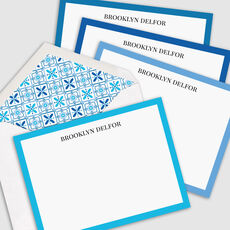 The Mediterranean Border Flat Note Cards Collection